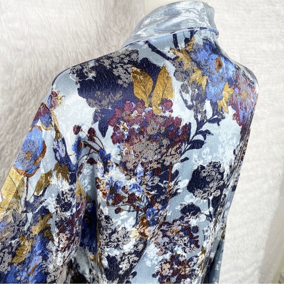 Free‎ People Lounge Kimono Robe Who Lounge Small Boho Floral S - Picture 6 of 11